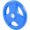 French Fitness Colored Rubber Grip Olympic Plate 10 lbs Image