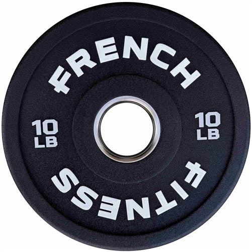 French Fitness Competition Urethane Bumper Plate 10 lb Black Image