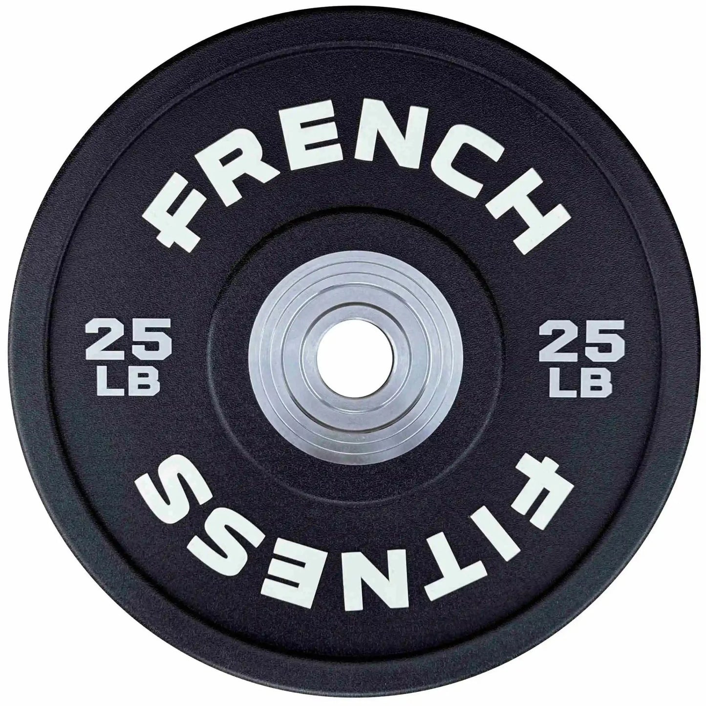 French Fitness Competition Urethane Bumper Plate Set 210 lb Black (New)