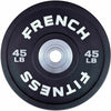 French Fitness Competition Urethane Bumper Plate Set 210 lb Black (New)