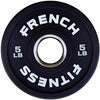 French Fitness Competition Urethane Bumper Plate Set 350 lb Black (New)