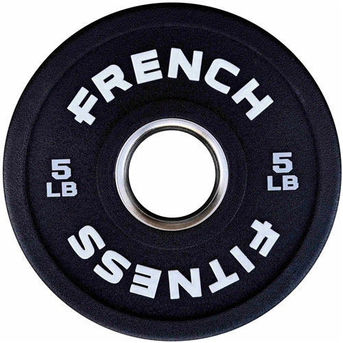 French Fitness Competition Urethane Bumper Plate Set 350 lb Black (New)