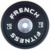 French Fitness Competition Urethane Bumper Plate Set 260 lb Black (New)