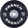 French Fitness Competition Urethane Bumper Plate Set 350 lb Black (New)