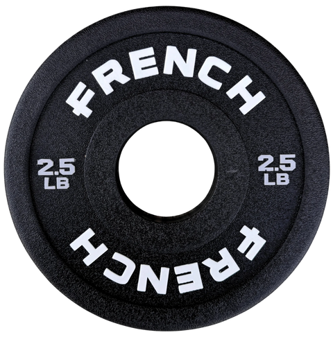 French Fitness Competition Urethane Bumper Plate 2.5 lb Black (New)