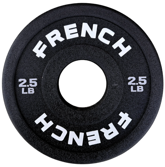 French Fitness Competition Urethane Bumper Plate 2.5 lb Black (New)