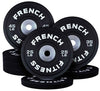 French Fitness Competition Urethane Bumper Plate 300 lb Black Image