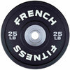 French Fitness Competition Urethane Bumper Plate Set 320 lb Black (New)