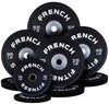 French Fitness Competition Urethane Bumper Plate 340 lb Black Image