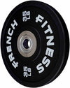 French Fitness Competition Urethane Bumper Plate 35 lb Black (New)