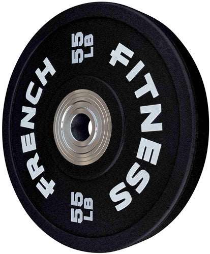 French Fitness Competition Urethane Bumper Plate 55 lb Black (New)