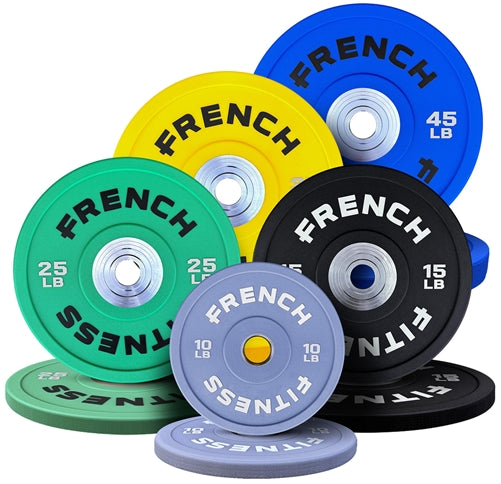 French Fitness Competition Urethane Bumper Plate 260 lb Colored Image