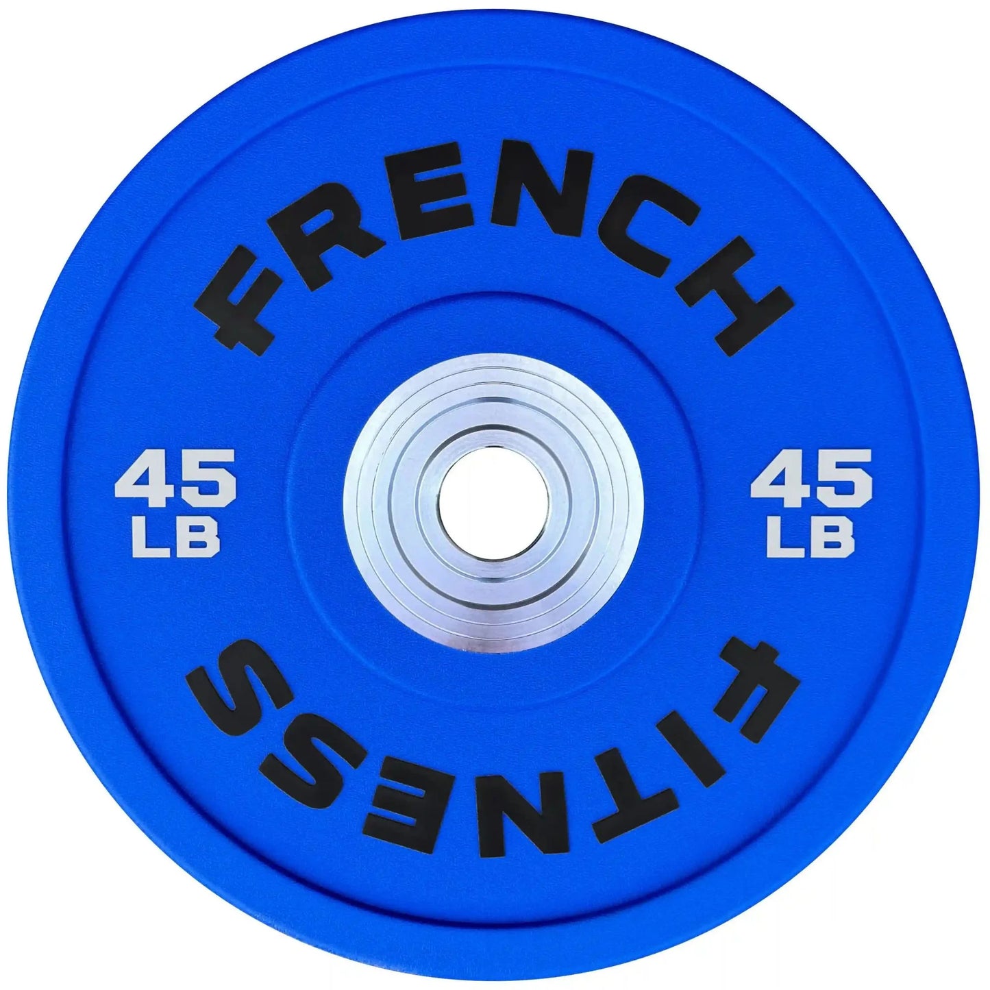 French Fitness Competition Urethane Bumper Plate 45 lb Colored (Blue) (New)