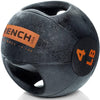 French Fitness Dual Grip Medicine Ball w/Handles 4 lb (New)