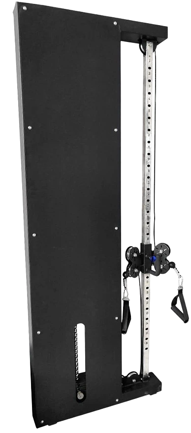 French Fitness Dual Pulley Wall Mounted Cable Column (New)