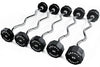 French Fitness EZ Curl Urethane Barbell Bar Set of 5 (25-65 lbs) Image