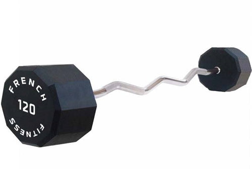 French Fitness EZ Curl Urethane Barbell 120 lbs - Single Image