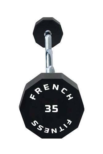 French Fitness EZ Curl Urethane Barbell 35 lbs - Single (New)