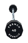 French Fitness EZ Curl Urethane Barbell 40 lbs - Single (New)