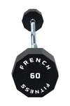 French Fitness EZ Curl Urethane Barbell 60 lbs - Single (New)