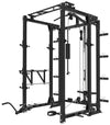 French Fitness Folding Cable Power Rack / Cage - Black (New)