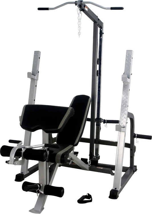 French Fitness FL3 Freightweight Lat & Olympic Bench Gym (New)