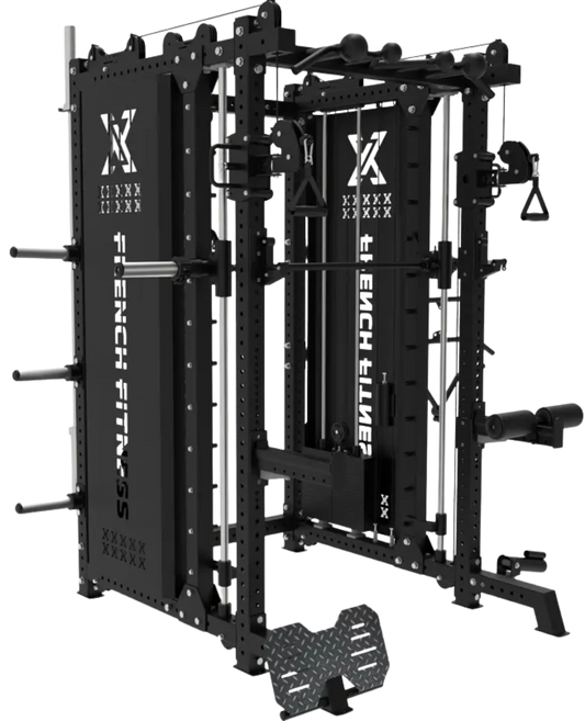 French Fitness FSR100-CB Commercial Cable Smith Rack w/Counter Balance (New)