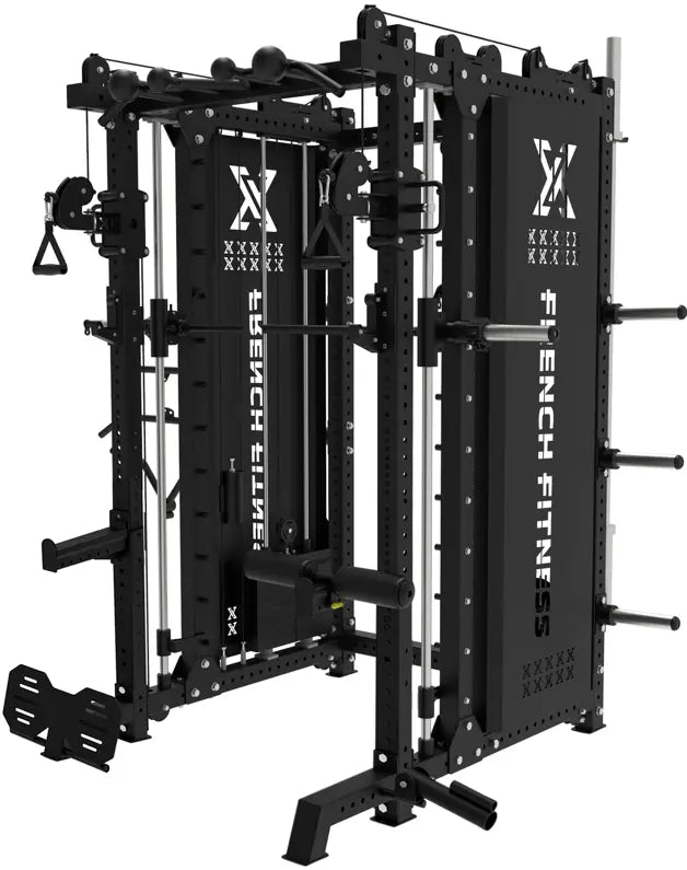 French Fitness FSR100-CB Commercial Cable Smith Rack w/Counter Balance (New)