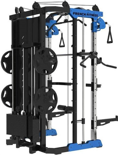 French Fitness FSR60 Smith, Cable, Squat Rack Gym Machine (New)