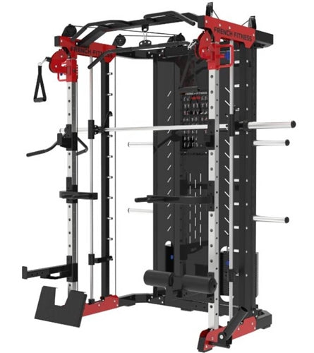 French Fitness FSR60 Smith, Cable, Squat Rack Gym Machine (New)