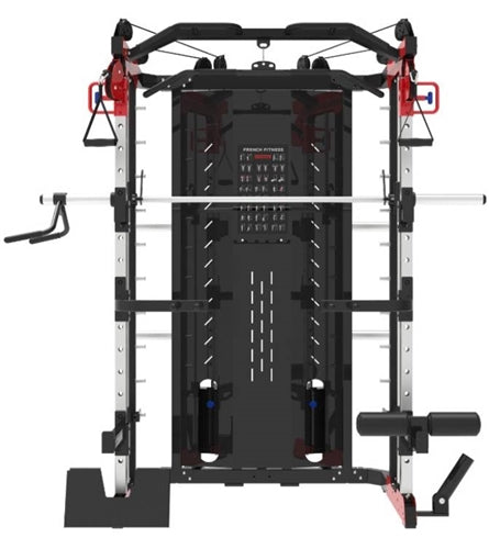 French Fitness FSR60 Smith, Cable, Squat Rack Gym Machine (New)