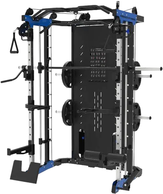 French Fitness FSR60 Smith, Cable, Squat Rack Gym Machine (New)