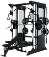 French Fitness FSR70 Dual Cable Smith & Half Rack System Image