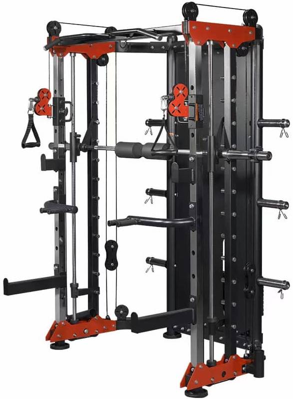 French Fitness FSR80 Functional Trainer Smith & Rack Gym System (New)