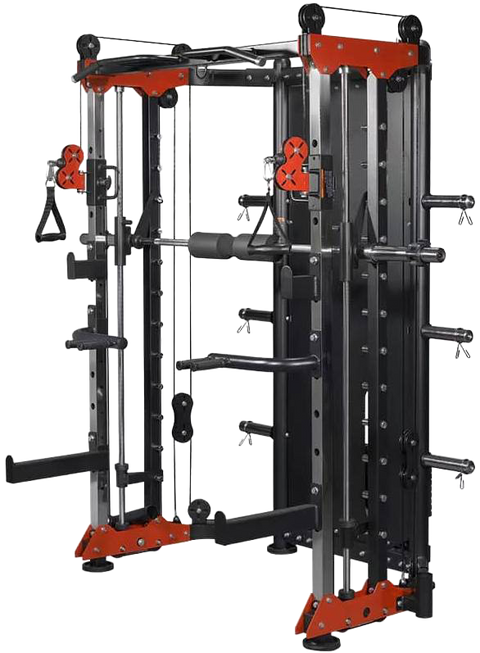 French Fitness FSR80 Functional Trainer Smith & Rack Gym System (New)