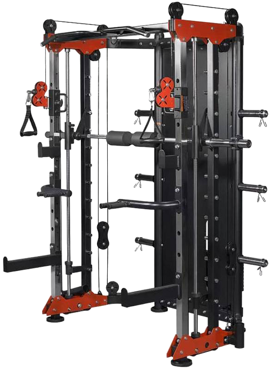 French Fitness FSR80 Functional Trainer Smith & Rack Gym System (New)