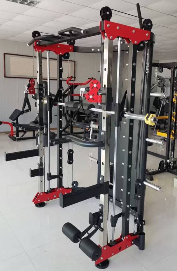 French Fitness FSR80 Functional Trainer Smith & Rack Gym System (New)