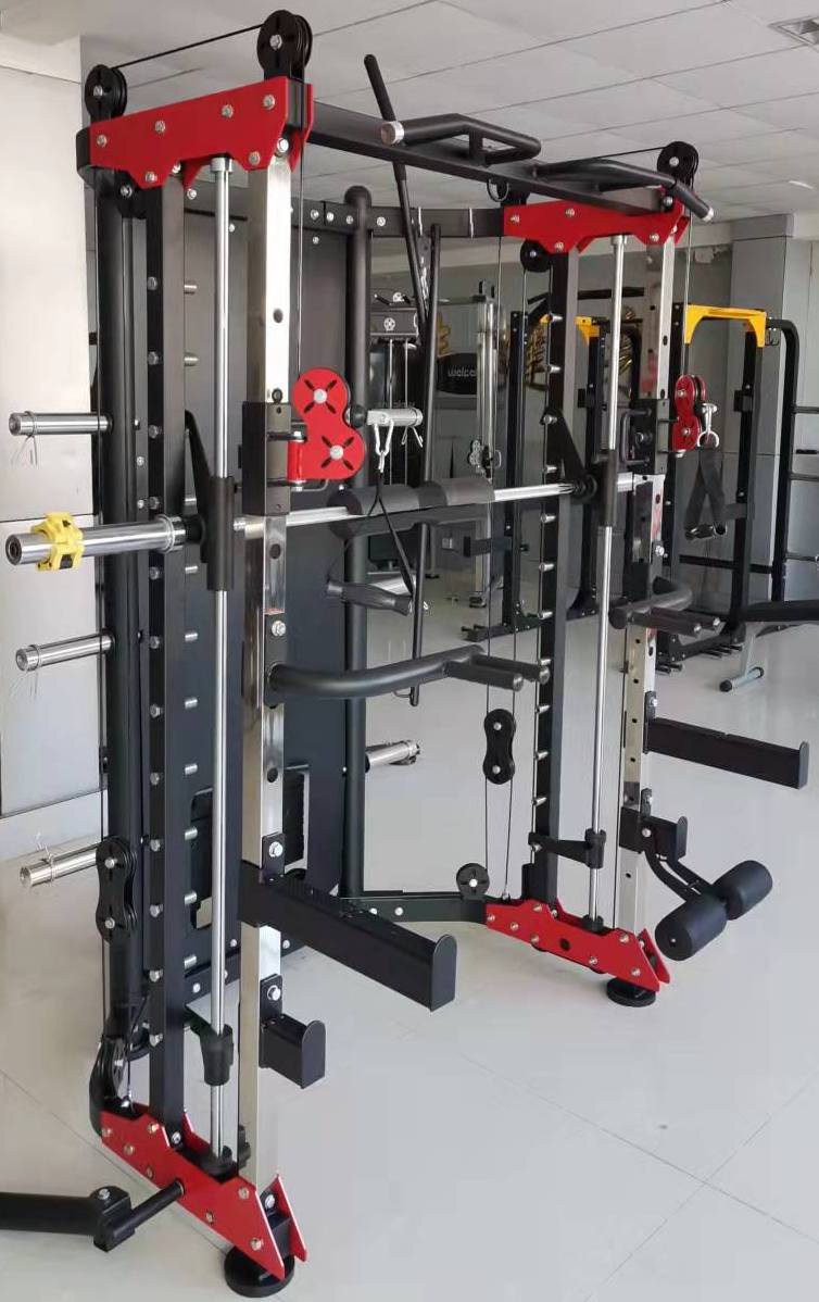 French Fitness FSR80 Functional Trainer Smith & Rack Gym System (New)