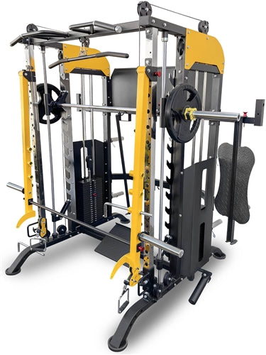 French Fitness FSR90 Functional Trainer Smith & Squat Rack Machine (New)