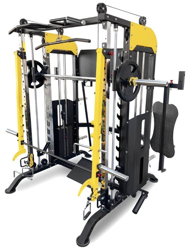 French Fitness FSR90 Functional Trainer Smith & Squat Rack Machine (New)