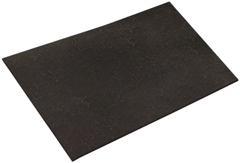 French Fitness 4' x 6' Heavy Duty Rubber Floor Mat 3/4" (New)