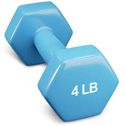 French Fitness Colorful Hex Vinyl Dumbbell Set of 1 to 10 lbs (New)