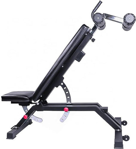 French Fitness Multi Adjustable Bench w/Ab Rollers (New)