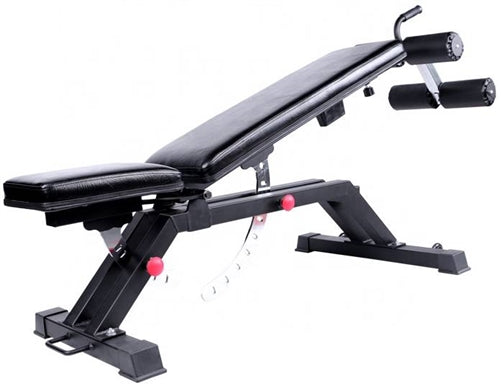 French Fitness Multi Adjustable Bench w/Ab Rollers (New)