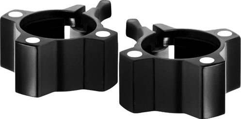 French Fitness Magnetic Aluminum Jaw Lock Collars - Black (Pair) (New)