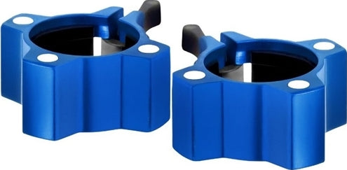 French Fitness Magnetic Aluminum Jaw Lock Collars - Blue (Pair) (New)