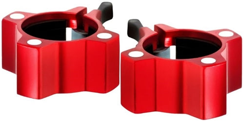 French Fitness Magnetic Aluminum Jaw Lock Collars - Red (Pair) Image