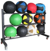 French Fitness 3 Tier Medicine & Slam Ball Rack Image