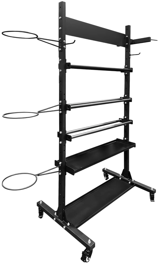 French Fitness Multi-Storage Accessory Tower Rack (New)