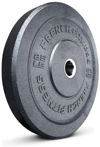 French Fitness Olympic Bumper Plate Set 190 lbs - Crumb Rubber (New)